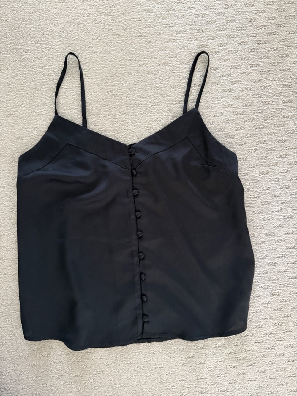 Abercrombie Satin Button-Front Cami Top